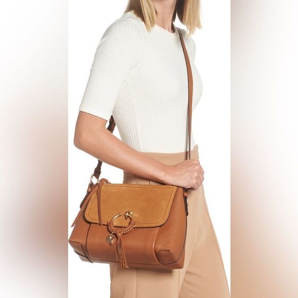See by Chloe Joan Leather Shoulder Bag Caramello - Picture 2 of 16